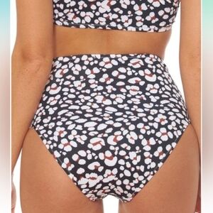 Jessica Simpson Animal Print Bandeau Bikini